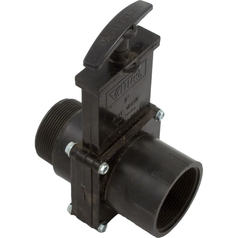 2” FPT x 2” MPT 3-Piece Black Gate Valve by Valterra 40psi 7208