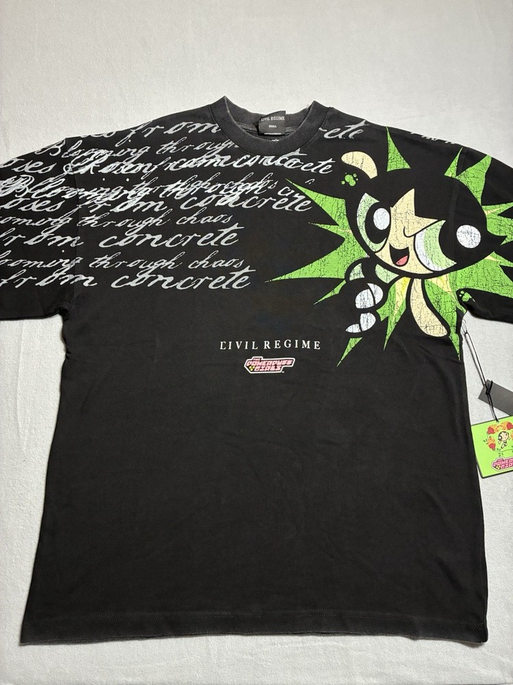Civil Regime x Powerpuff Girls Buttercup Oversized Shirt Size Small