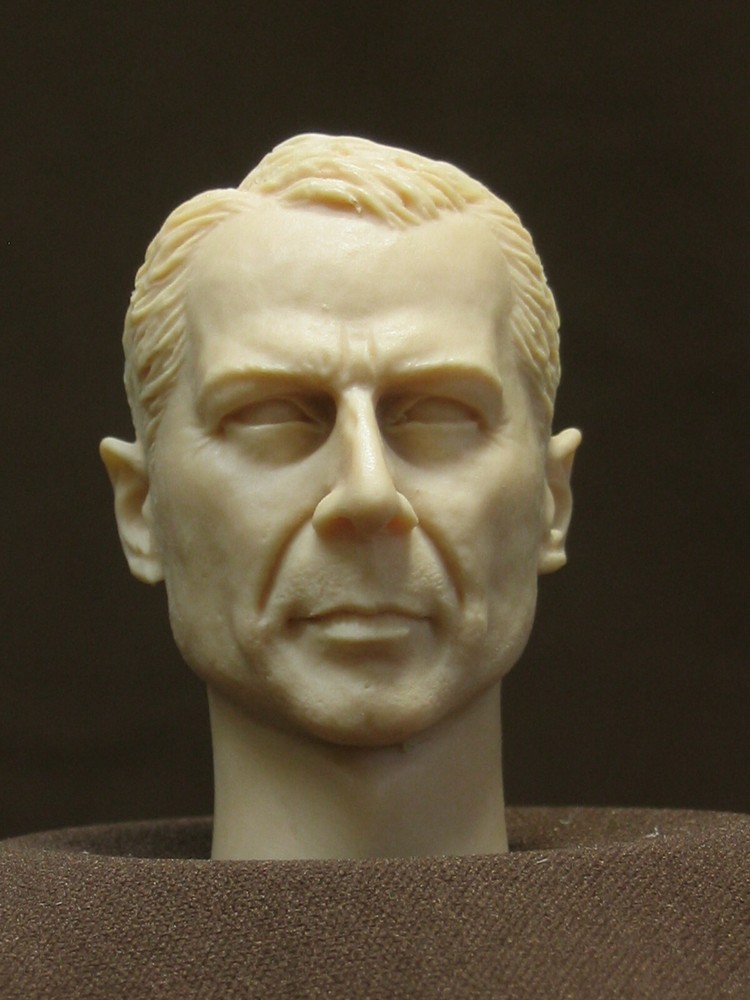 BRUCE WILLIS CUSTOM RESIN UNPAINTED HEAD SCULPT Action figures 1/6 scale.CMD-37