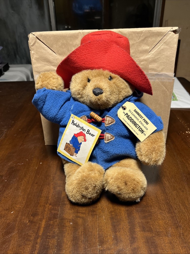 VTG Paddington Bear Darkest Peru 2 London England Plush Toy