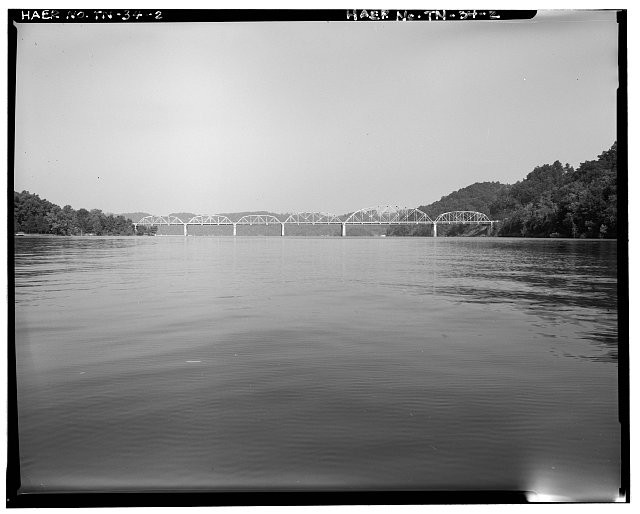 2. VIEW EAST SIDE BRIDGE, LOOKING WEST - Hassler Bridge, Spanning Obey River