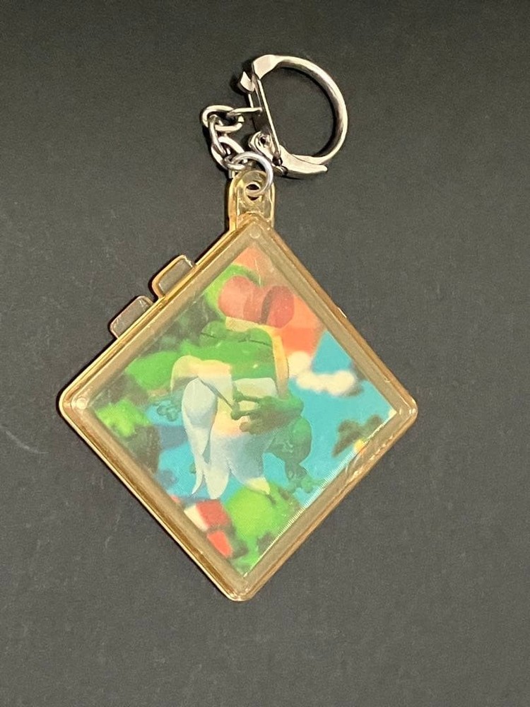 1995 Super Mario RPG Frogfucius Lenticular Keychain Nagasakiya VTG Collectible