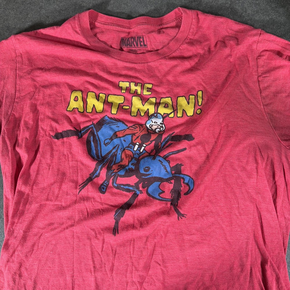 Marvel Ant-Man Graphic T-Shirt Mens XL Red Comic Superhero Movie Tee