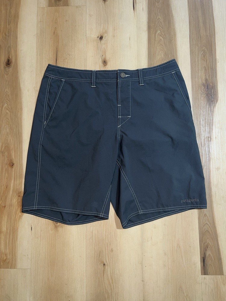 Men's Patagonia Active Hiking Shorts Gray Size 35 Outdoor Ready