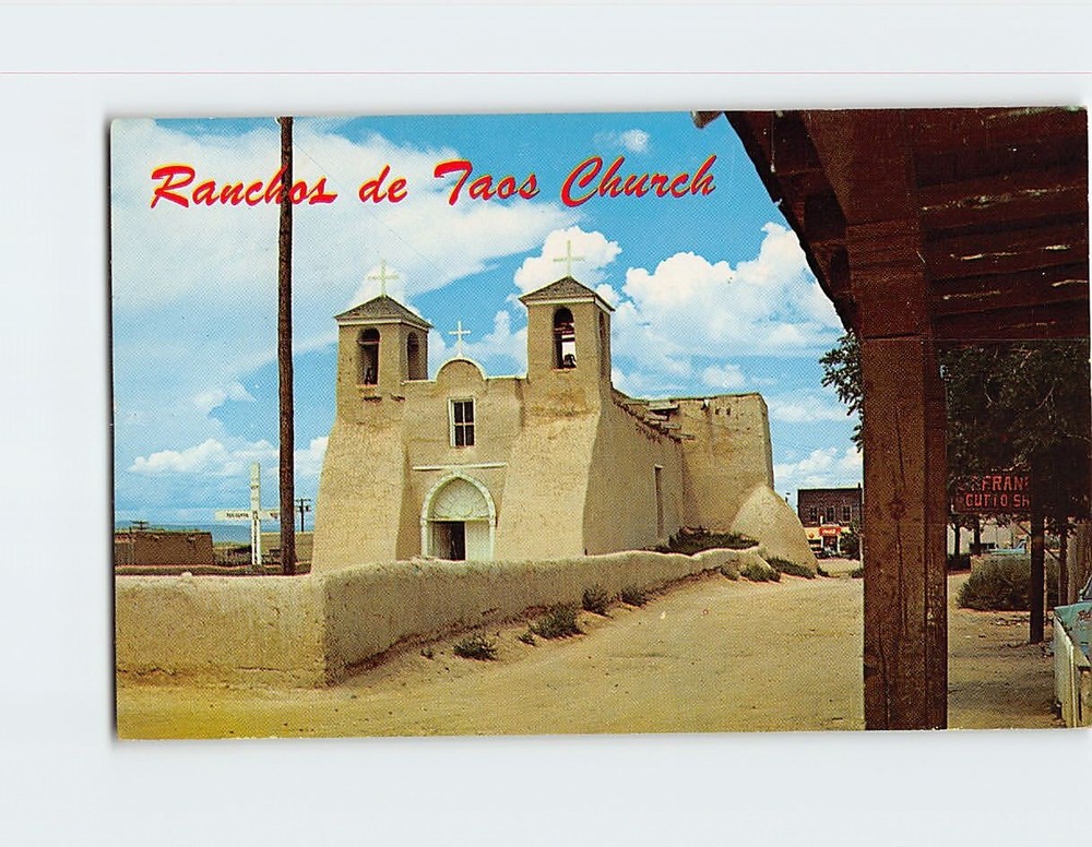 Postcard Ranchos De Taos Church New Mexico USA