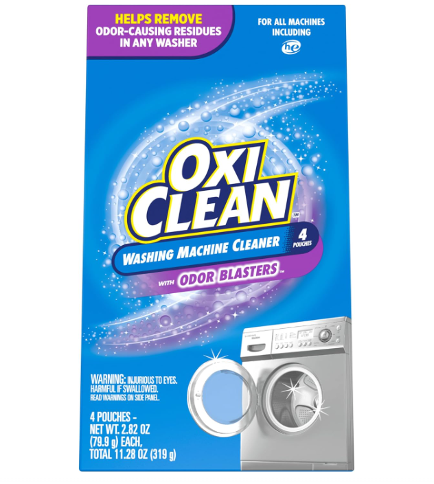 OxiClean Washing Machine Cleaner with Odor Blasters 4 Count