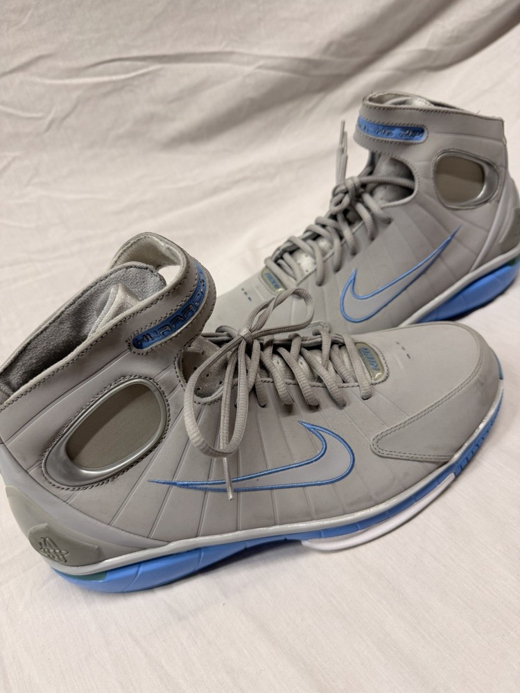 Nike Air Zoom Huarache 2K4 Kobe Retro Wolf Grey Blue 308475-002 Size 13
