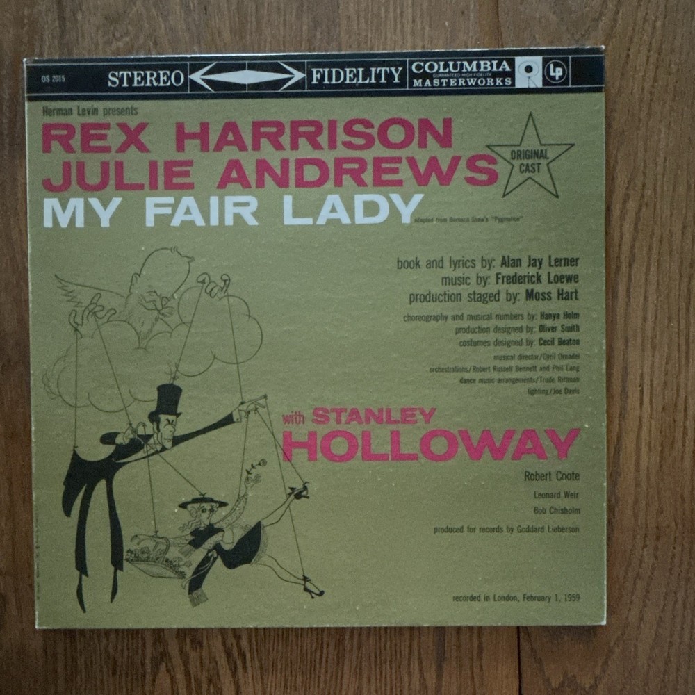 Columbia Masterworks My Fair Lady Rex Harrison Vinyl LP Stereo 12