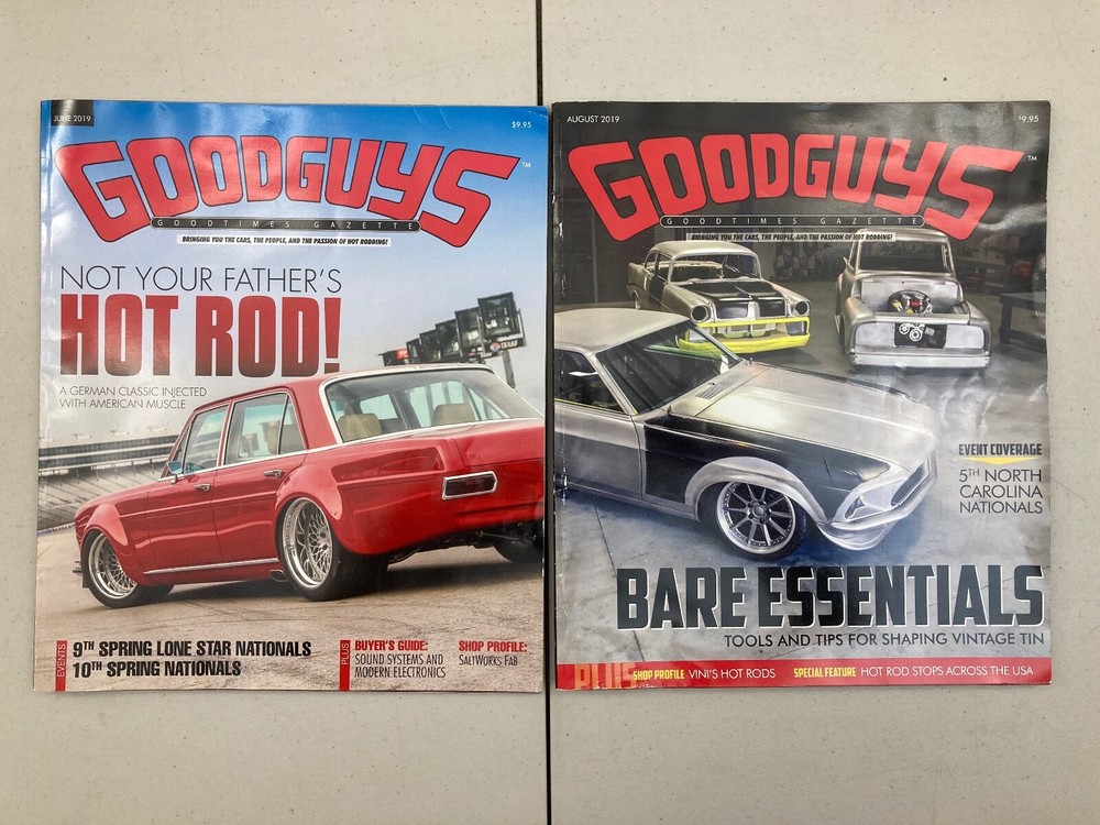 Lot of 2 Goodguys Goodtimes Gazette Magazine - Issues June & August 2019