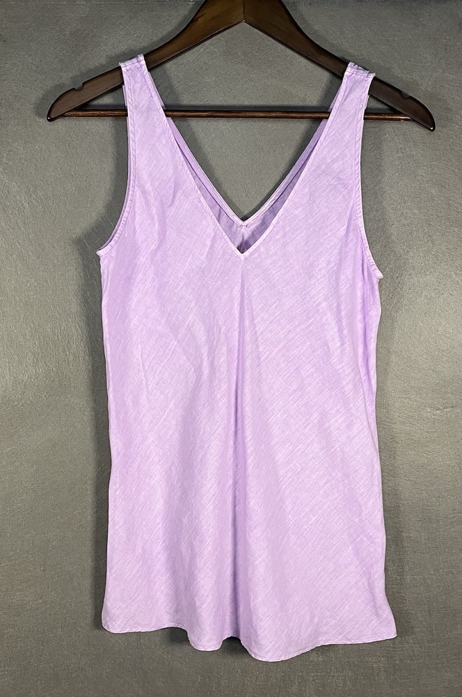 Lilly pulitzer Lilac Florin Linen V Neck Tank Top Women’s XS