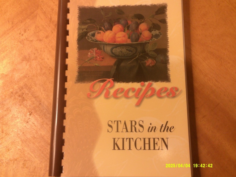 Recipes-Stars in the Kitchen-Chapter EA-P.E.O. Sisterhood-Plymouth,Mi-NEW-2001
