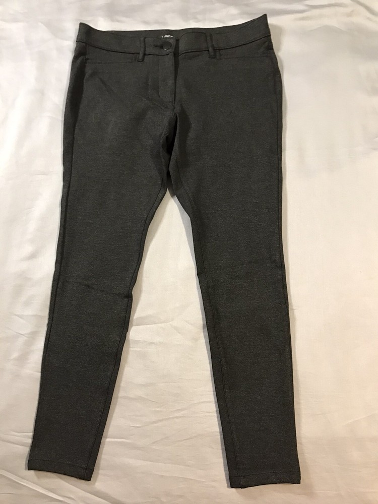 Ann Taylor Loft Pants Womens 10P Gray Petites Stretch Pockets Tapered