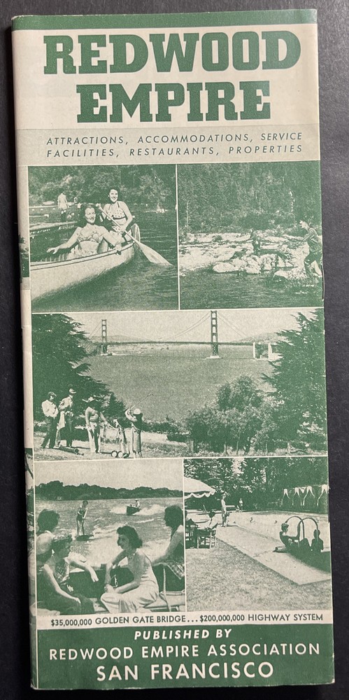 Redwood Empire Assc San Francisco CA attractions accommodations restaurants MAPS-image