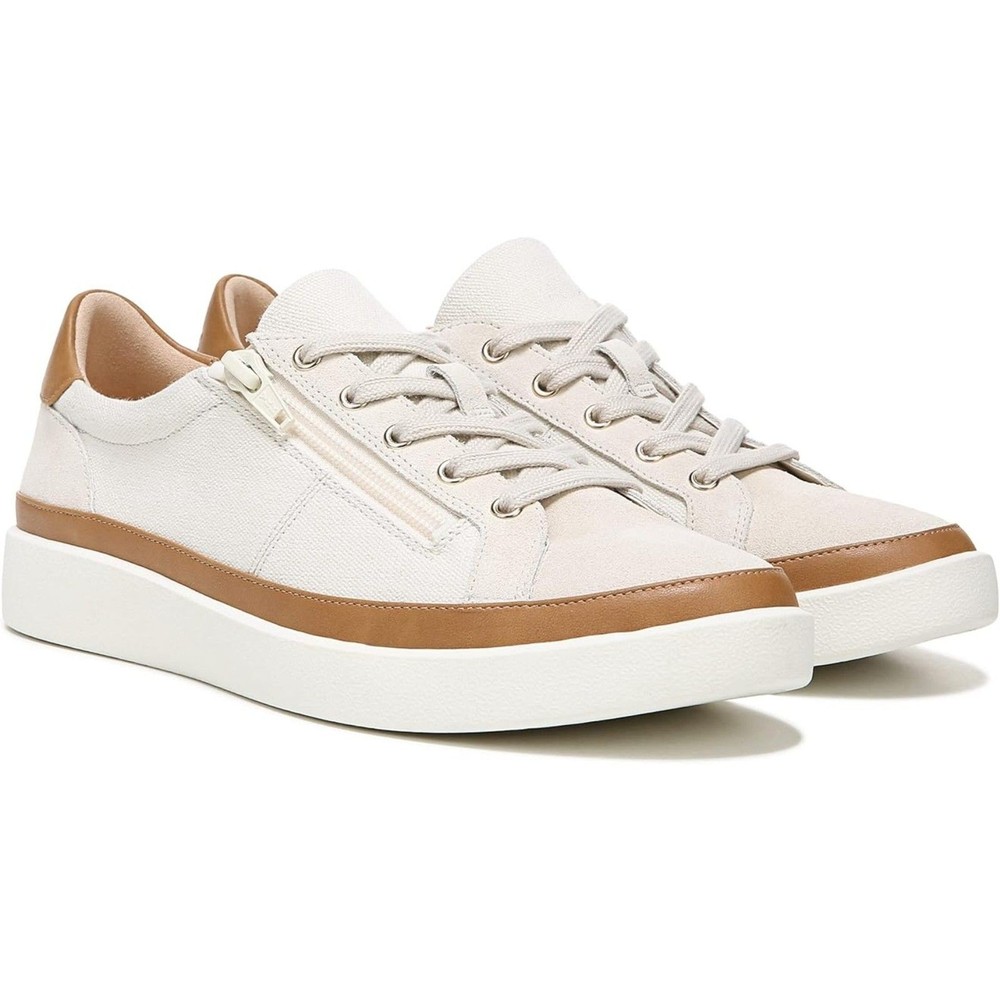 Vionic Women's Winny Sneakers Leather Trim Orthotic Footbed Fashion Shoes Size 9