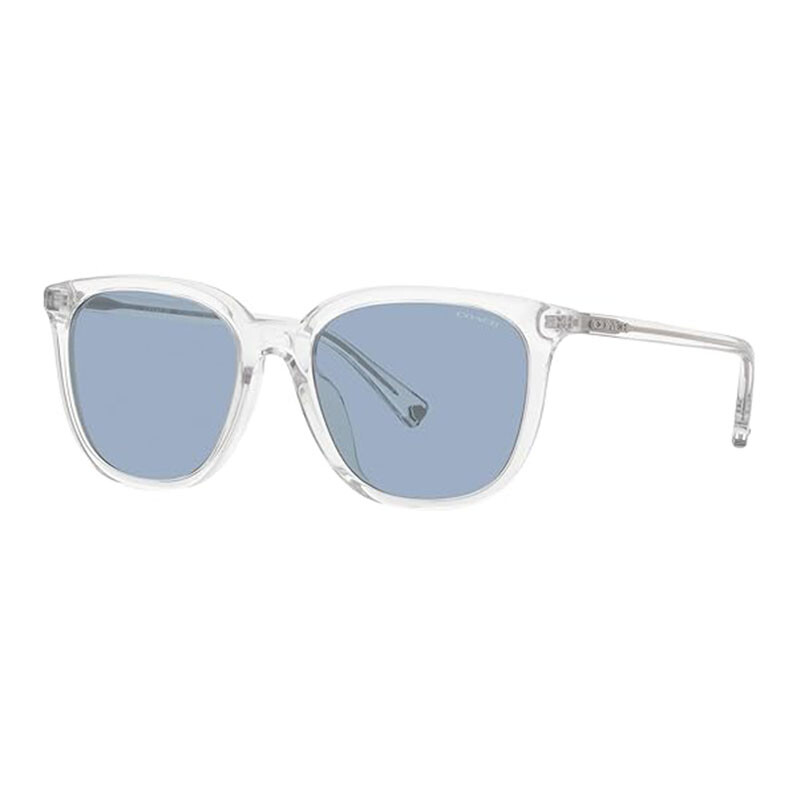 New Authentic Coach HC8338U Transparent Blue 55-19-145 Sunglasses