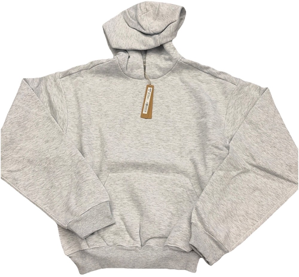 SKIMS Cotton Fleece Classic Pullover Hoodie. Light Heather Grey. XS. NWT