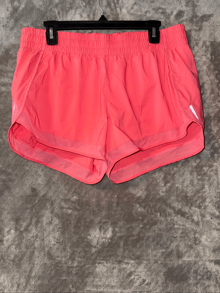 Athleta Mesh Racer Run Short 4” size Large Pink Active Running #784