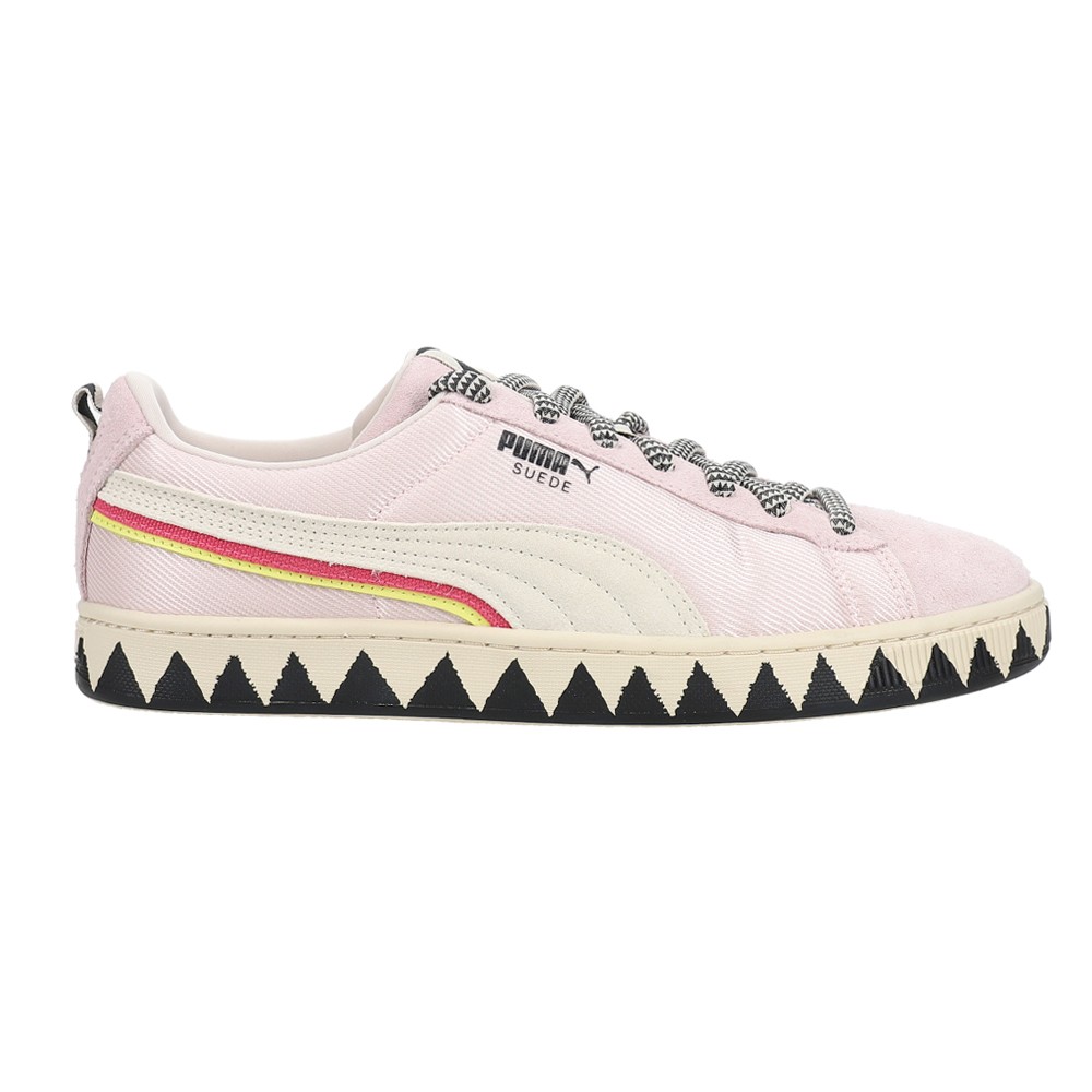 PUMA Lemlem X Suede Lace Up  Womens Pink Sneakers Casual Shoes 39400901