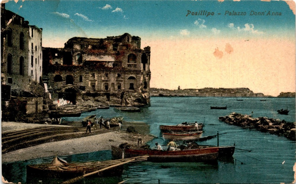 Posillipo, Palazzo Donn'Anna, Roberto Zedda, Napoli, Milano, Postcard