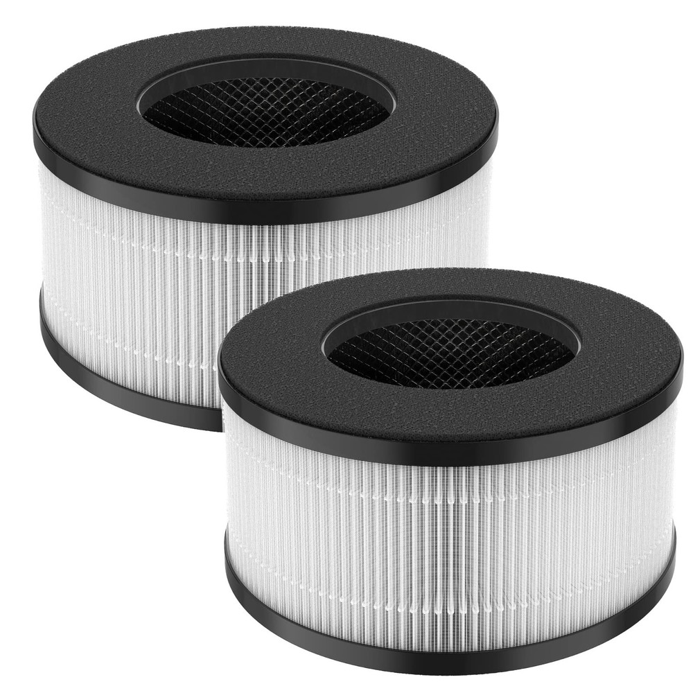 Slevoo BS-01 H13 True HEPA Replacement Filter for Air Purifier, 3-Pack