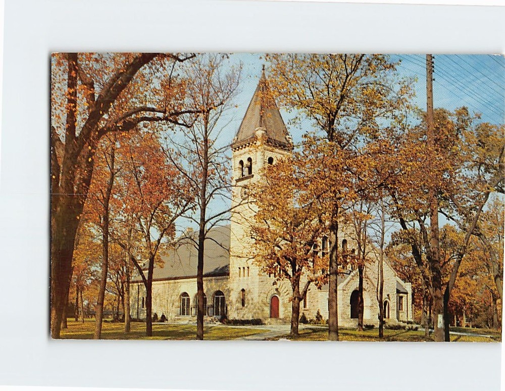 Postcard Edward Dwight Eaton Chapel Beloit College Wisconsin USA North America