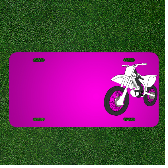 Create Your Custom Personalized Car License Plate or Motorcycle Stand Front with Added Names for a Unique Touch