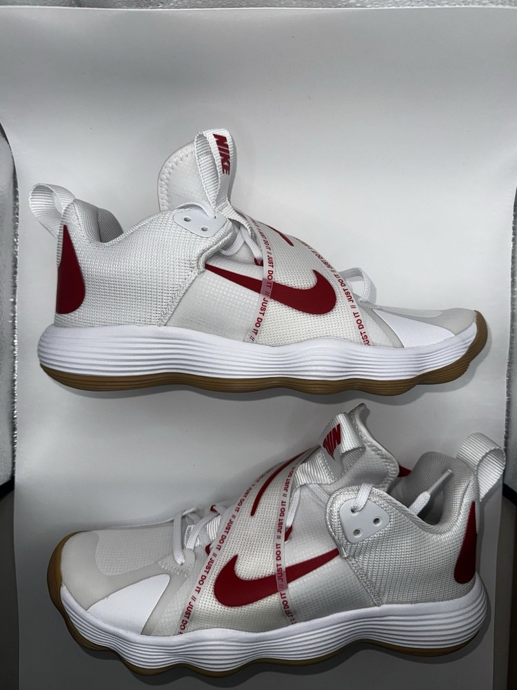 Nike React Hyperset White Red Womens Volleyball Shoes CI2956-160 Pick Size