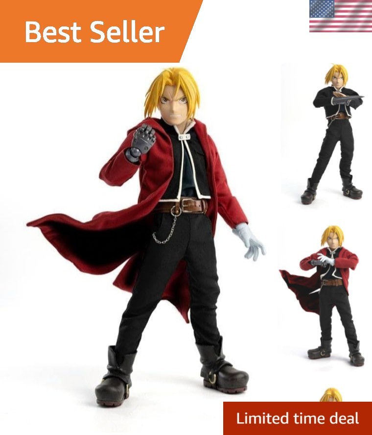 Collectible Edward Elric Figure 1:6 Scale - Perfect for Fullmetal Alchemist Fans
