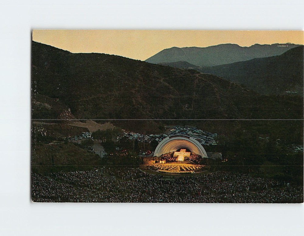 Postcard Easter Sunrise Service Hollywood Bowl Los Angeles California USA