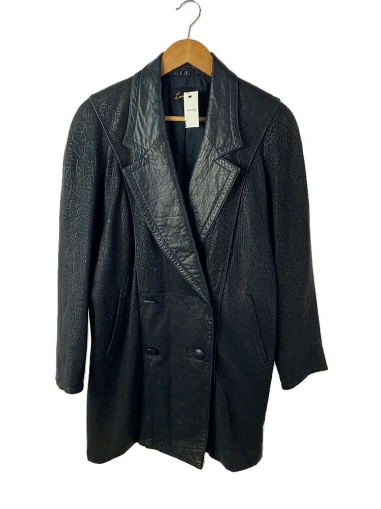 Leather Jacket Blouson/Free/Sheep Leather/Blk 3498
