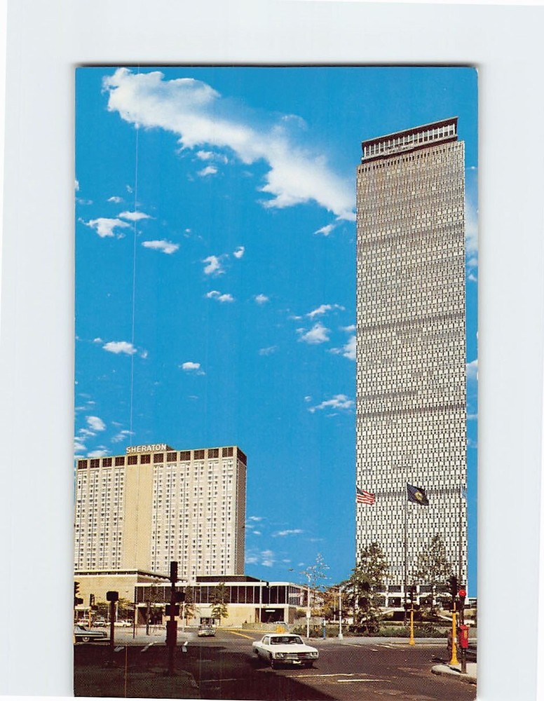 Postcard Prudential Tower and Sheraton Boston Hotel Boston Massachusetts USA