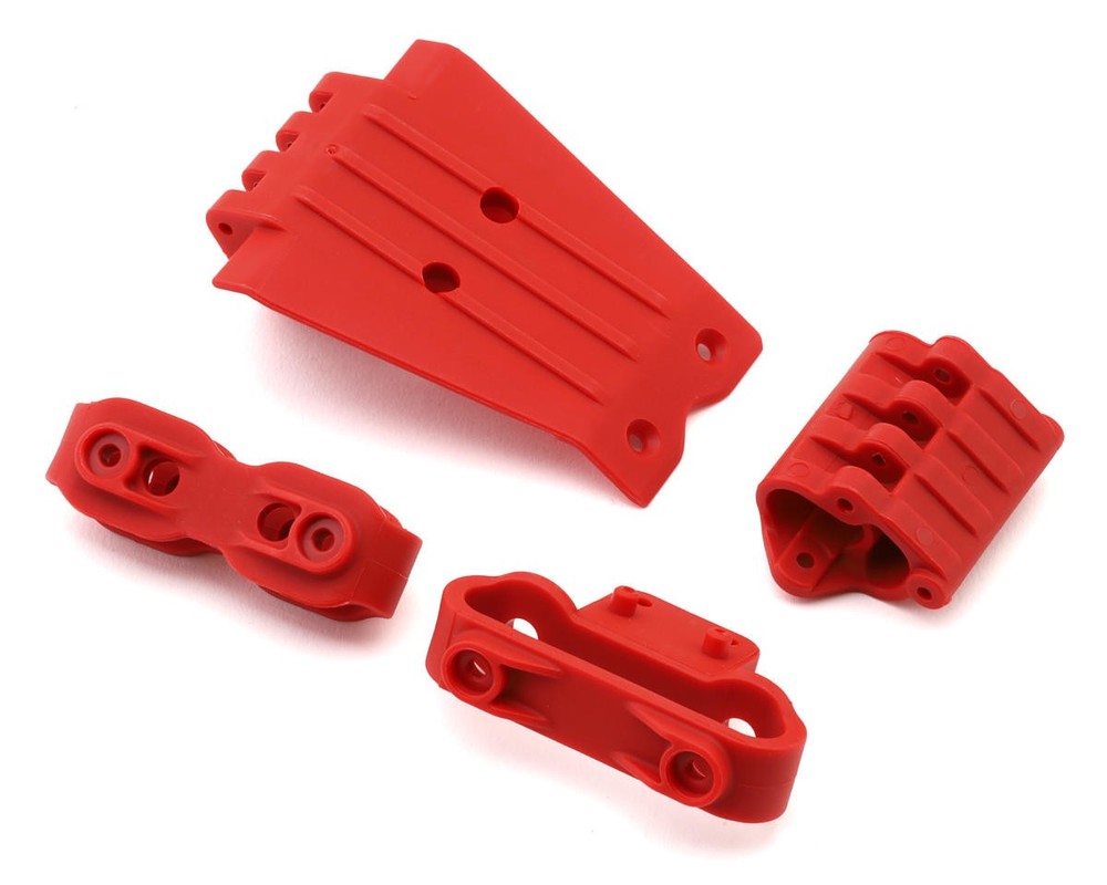 Arrma Gorgon Lower Skid And Bumper Mount Set (Red) [ARA320777]🌟✨25 Years on eBay! 250,000+ feedback!✨🌟