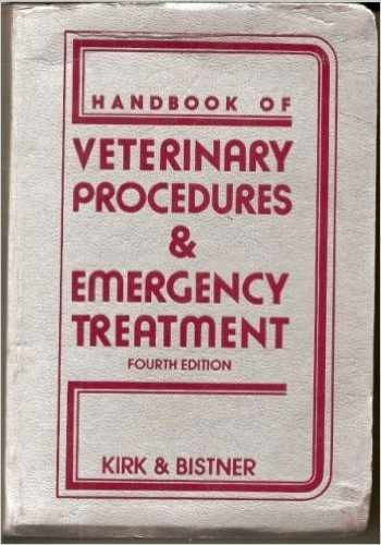 Handbook of veterinary - Hardcover, by Kirk Robert Warren; - Very Good