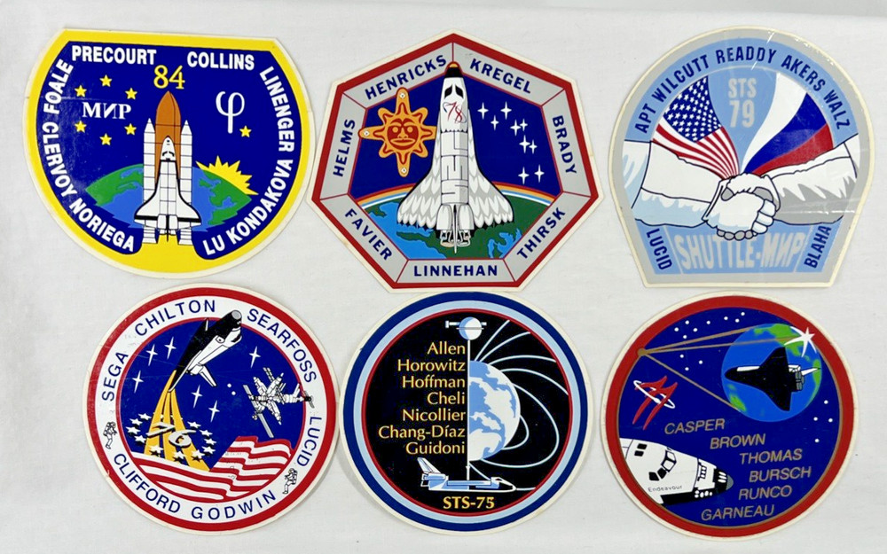 NASA STS Space Shuttle Missions Lot of 6 Various Vintage 3.5