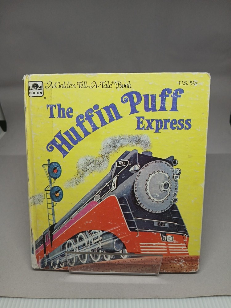 Vintage Children’s Golden Tell a Tale Book THE HUFFIN PUFF EXPRESS 1974