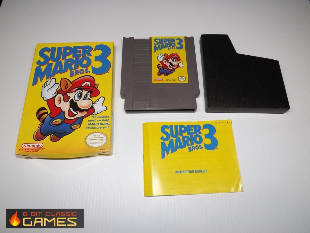 Super Mario 3  - COMPLETE  BOX  - NINTENDO NES FAST SHIPPING!   519a