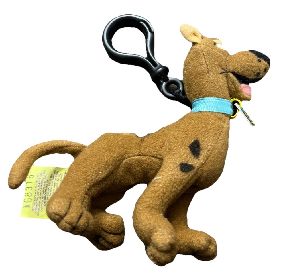 Vintage 1998 5” Scooby Doo Equity Toys Backpack Clip Plush