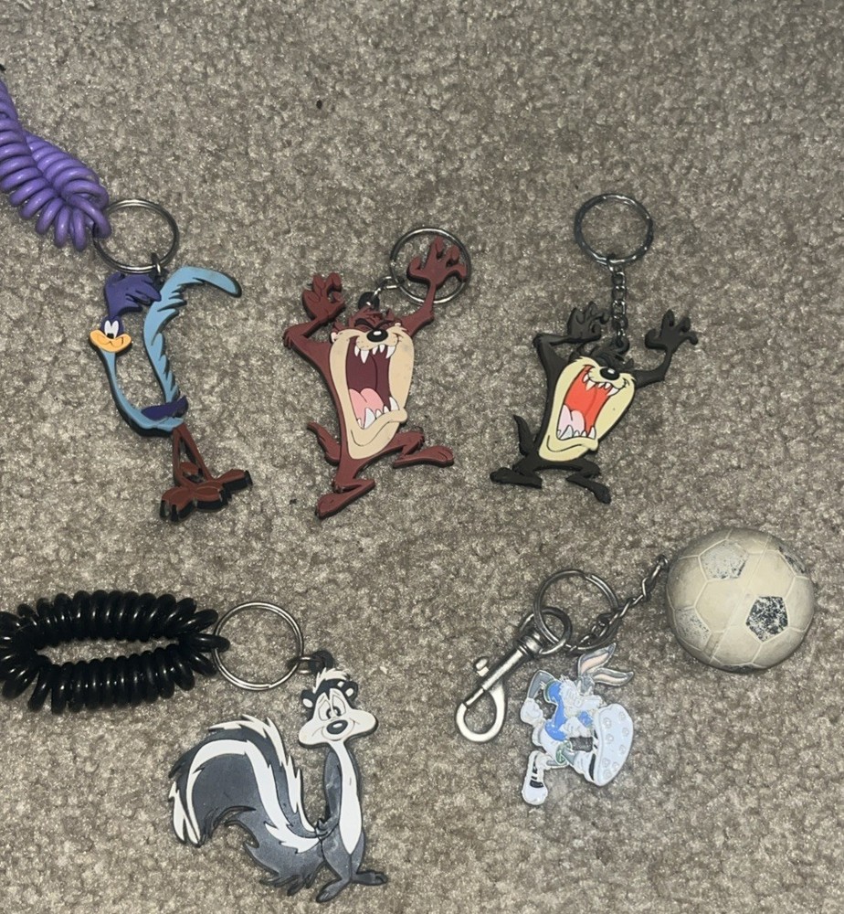 Vintage Looney Tunes Keychain Lot 5