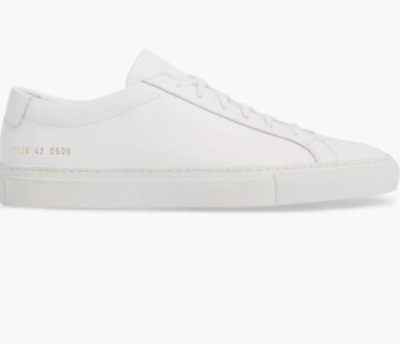 Common Projects Mens Original Achilles Leather Sneaker White EU 42 $482 [jb]-image