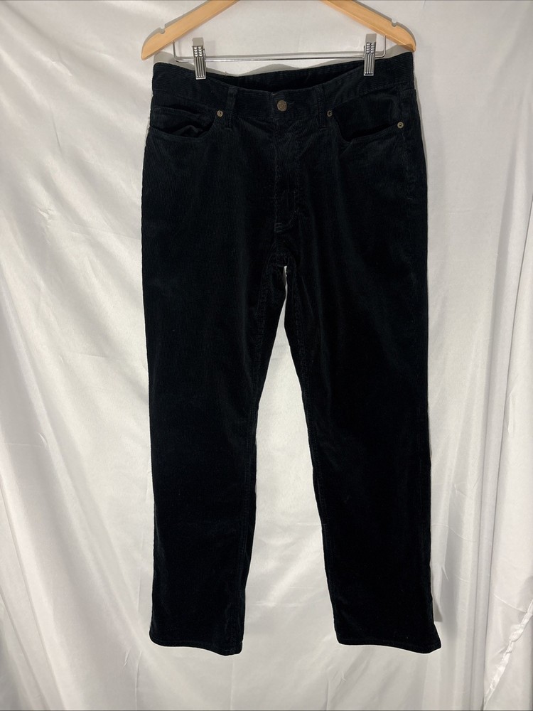 Polo Ralph Lauren Men’s Corduroy Pants, Black, 34x30, MINT
