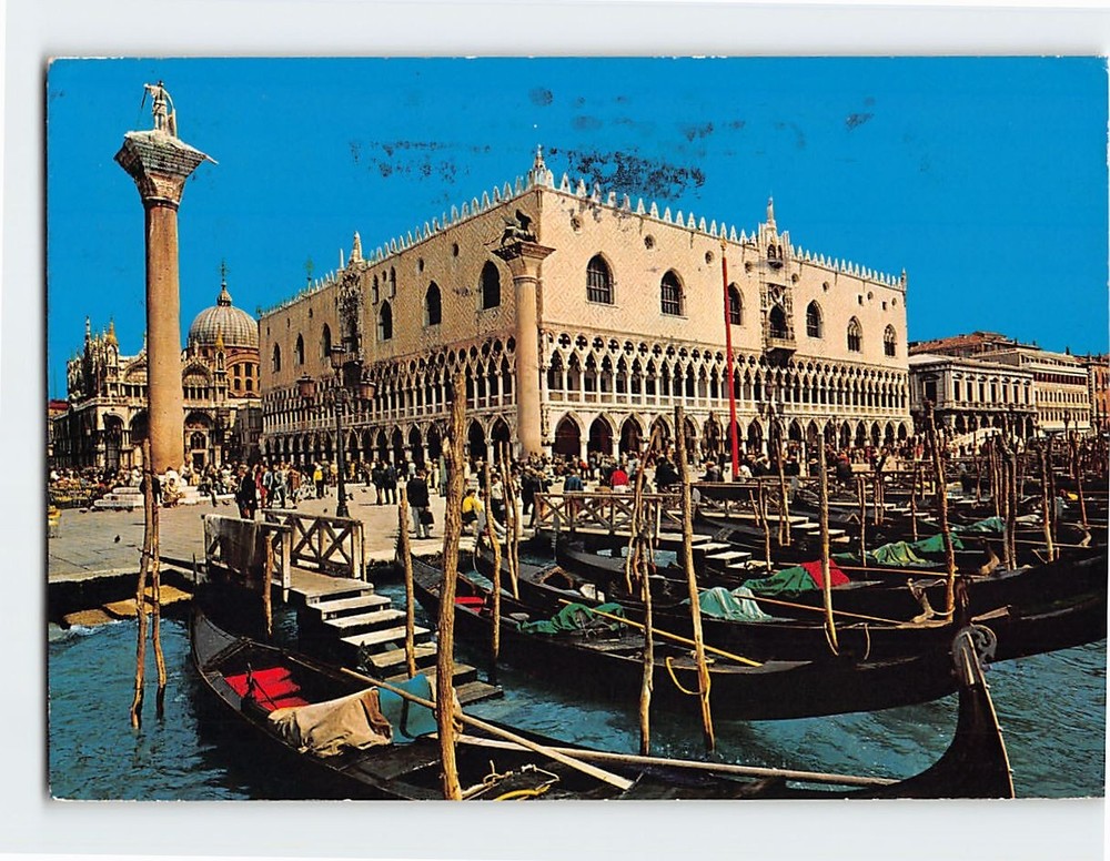 Postcard Doge's Palace Venice Italy