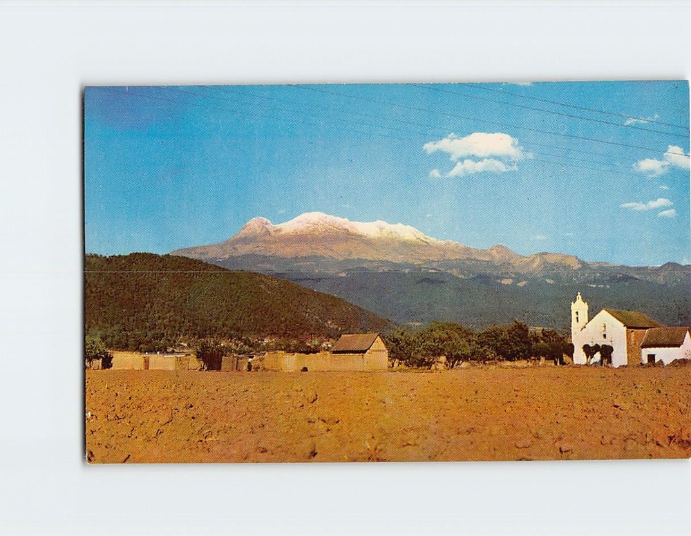 Postcard Iztaccihuatl Volcano Mexico