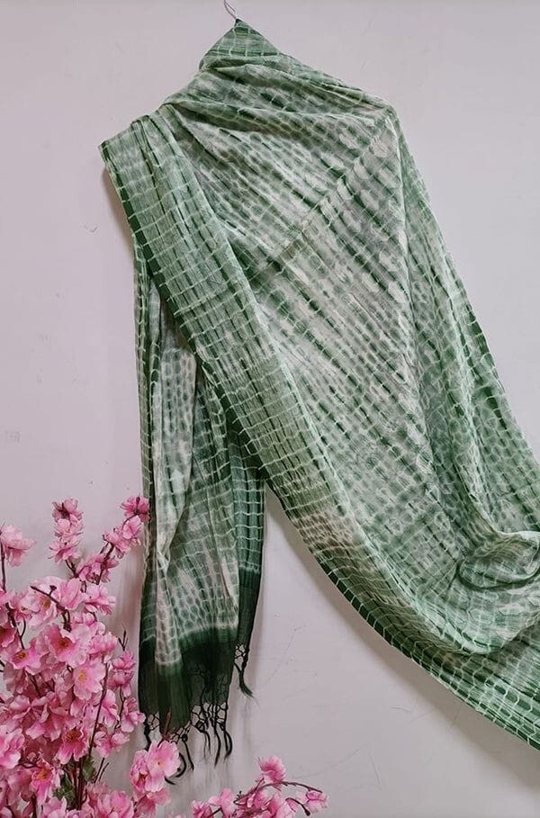 INDIAN INDIGO BLUE TIE DYE SCARF LONG SOFT COTTON NECK HEAD SHAWL ETHNIC