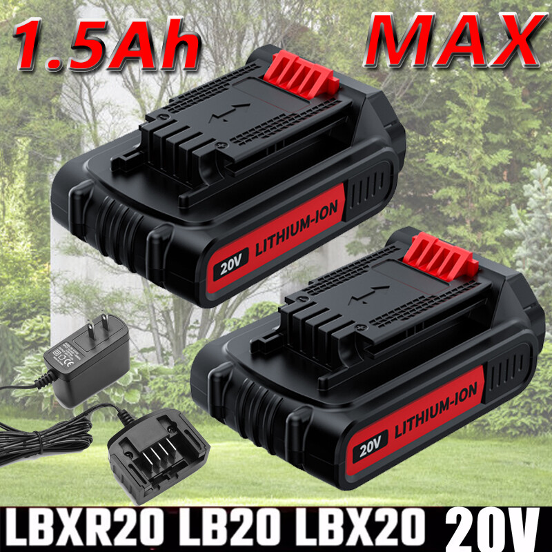 20V MAX Lithium Battery Charger LCS1620 for BLACK+DECKER LBXR20