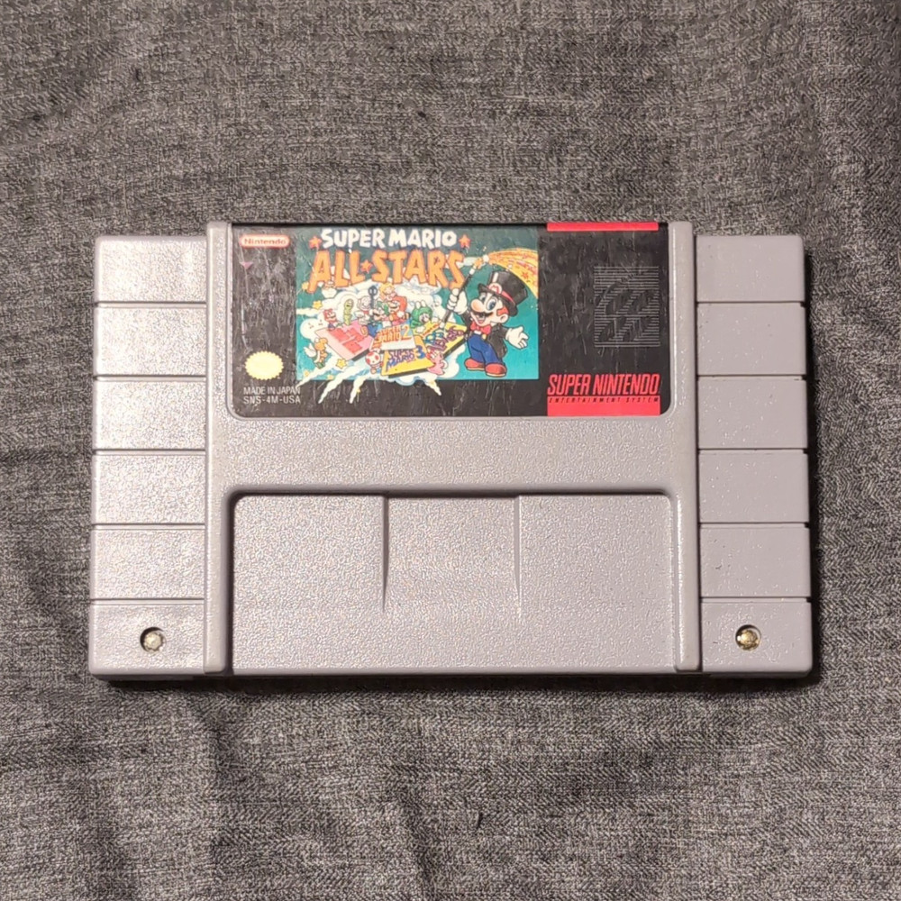Nintendo Super Mario All-Stars (SNES) Cartridge, 1993, NTSC-U/C