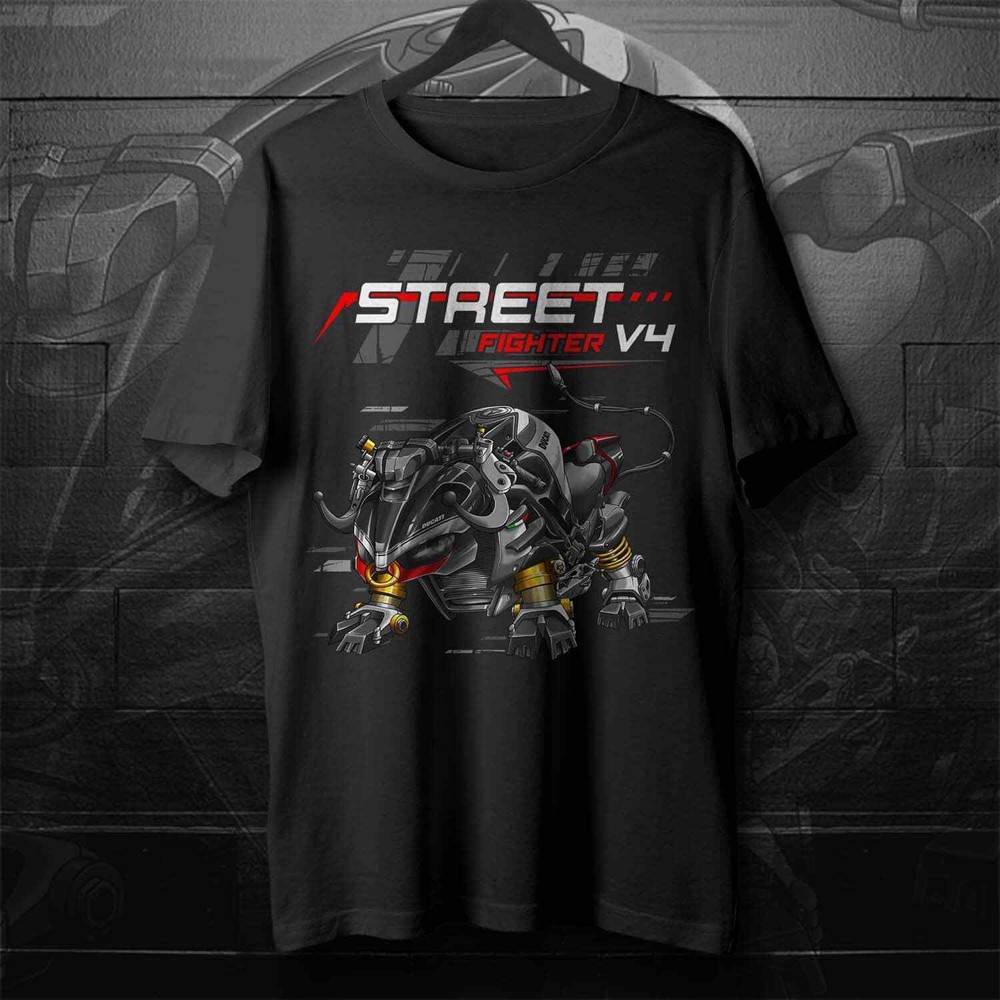 Ducati Streetfighter V4 Motorcycle T-Shirt for Sportbike Riders