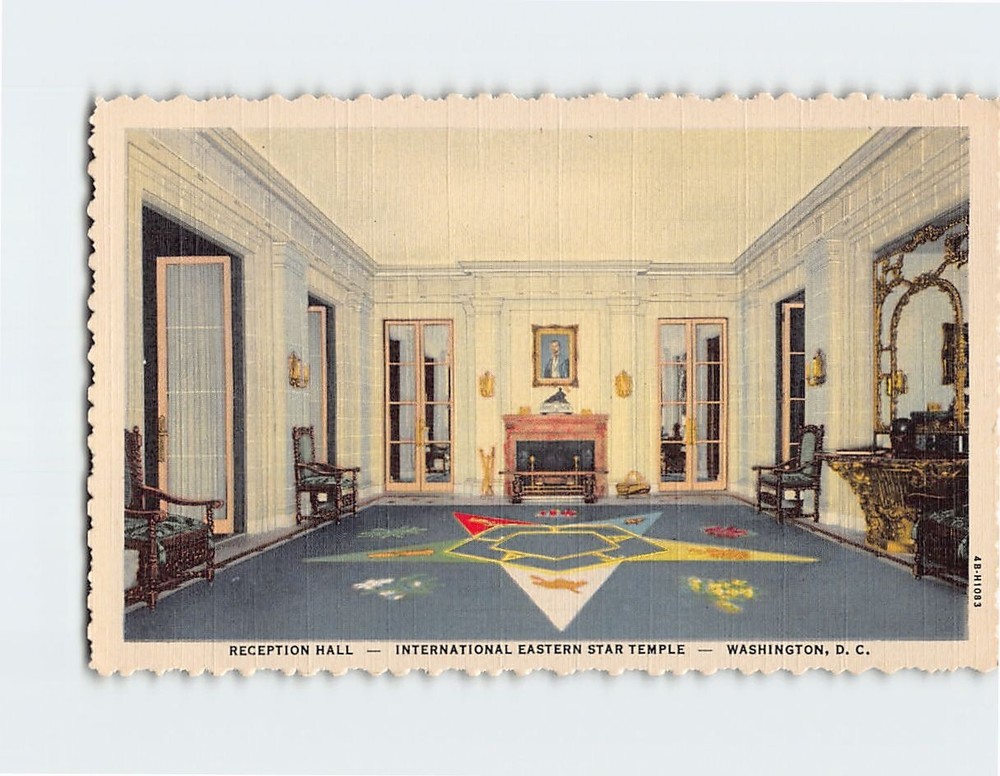 Postcard Reception Hall International Eastern Star Temple Washington DC
