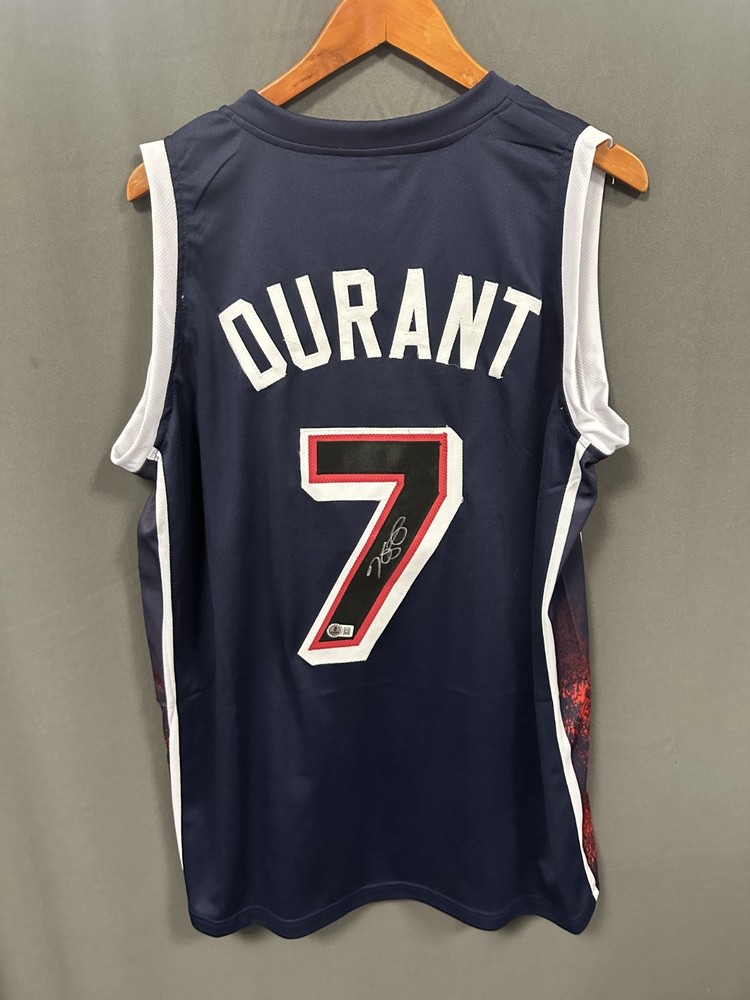 Kevin Durant Signed USA Basketball Olympic Jersey AUTO BAS Beckett Sz XLPROBSTEIN is actively accepting consignments !!