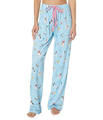 P.J. Salvage Playful Prints Pants (Sky Blue) Womens Pajama