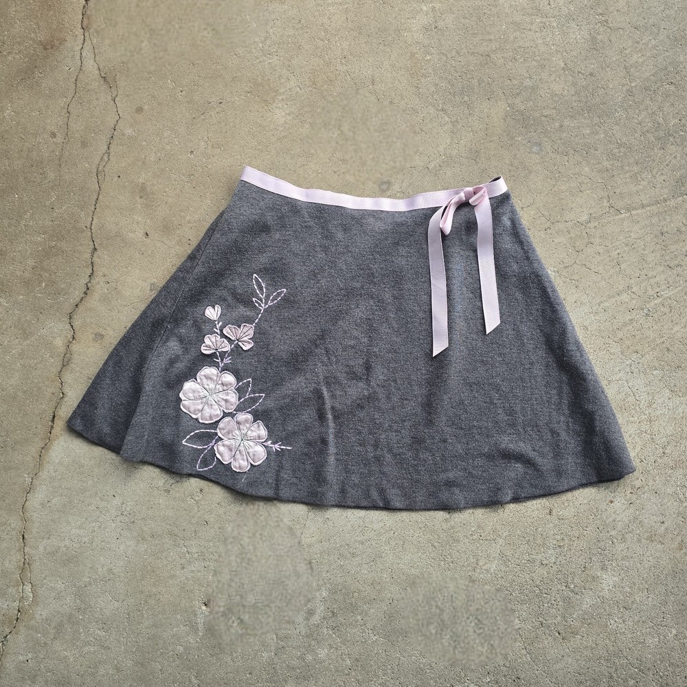 Vintage 90s y2k Amy Byer Euro Style Mini Skirt Floral Dainty Fairy Submersive